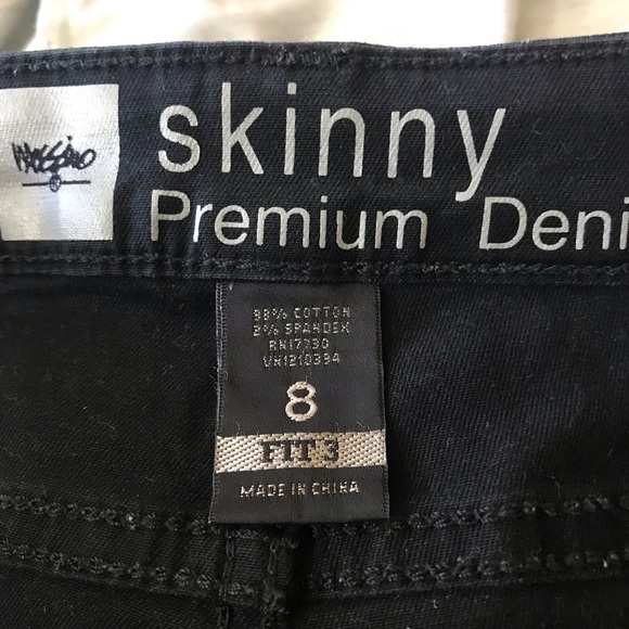 #036 Sz 8 Mossimo | Black | Skinny Premium Denim - Picture 5 of 8